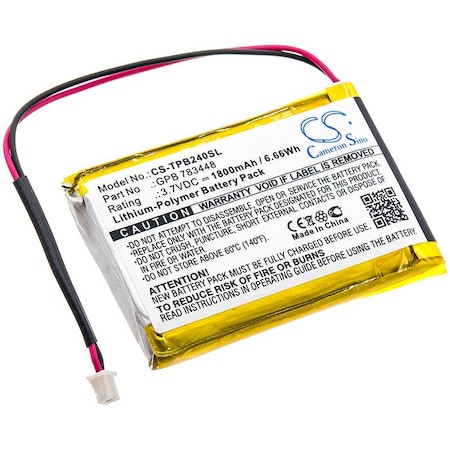 Bsc Preferred Telex PB24N PB24ND-TX Transmitter PB24ND-TX Headphone Replacement Battery CS-TPB240SL